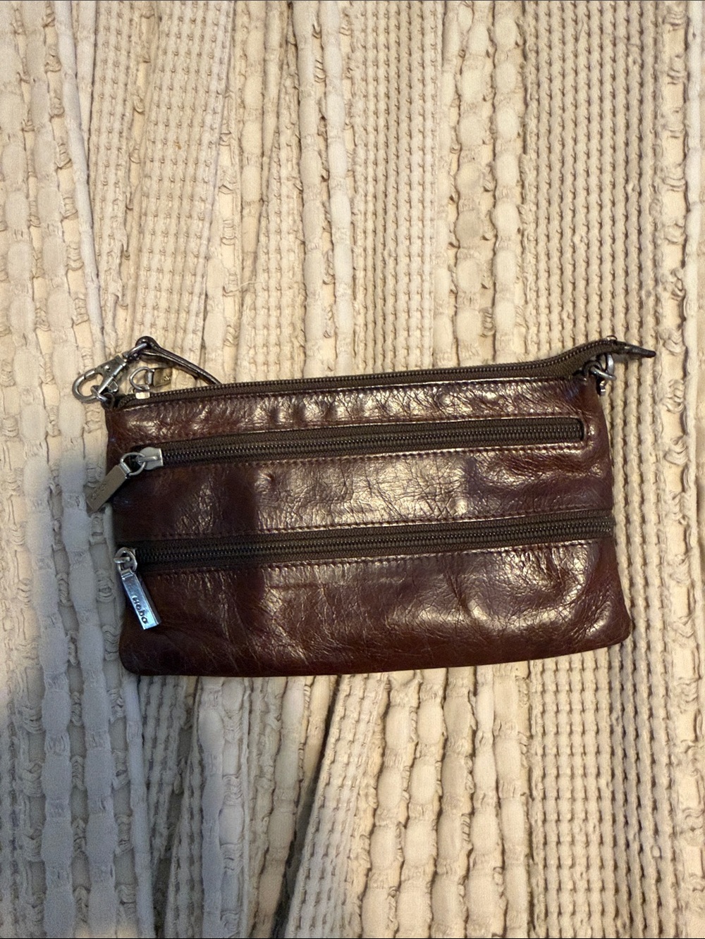 Leather  Pouch - Brown leather